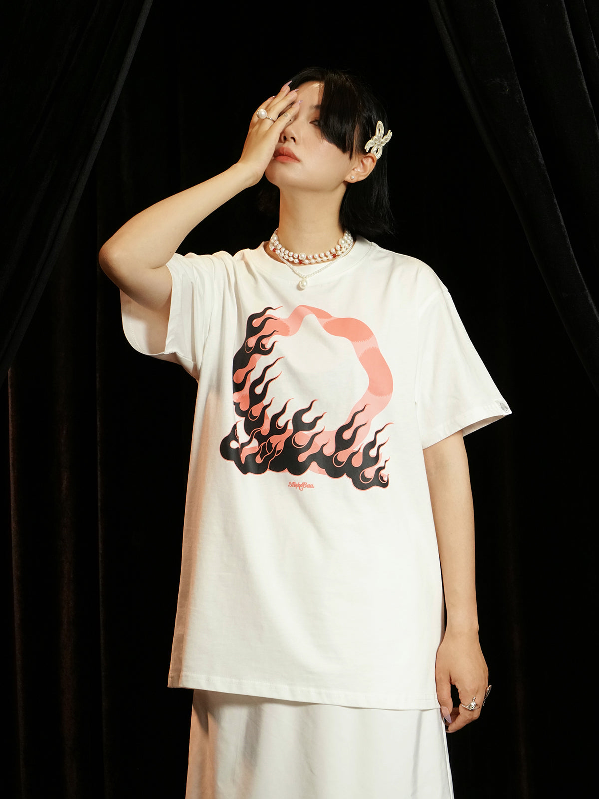 Ovresize Casual Print T-Shirt