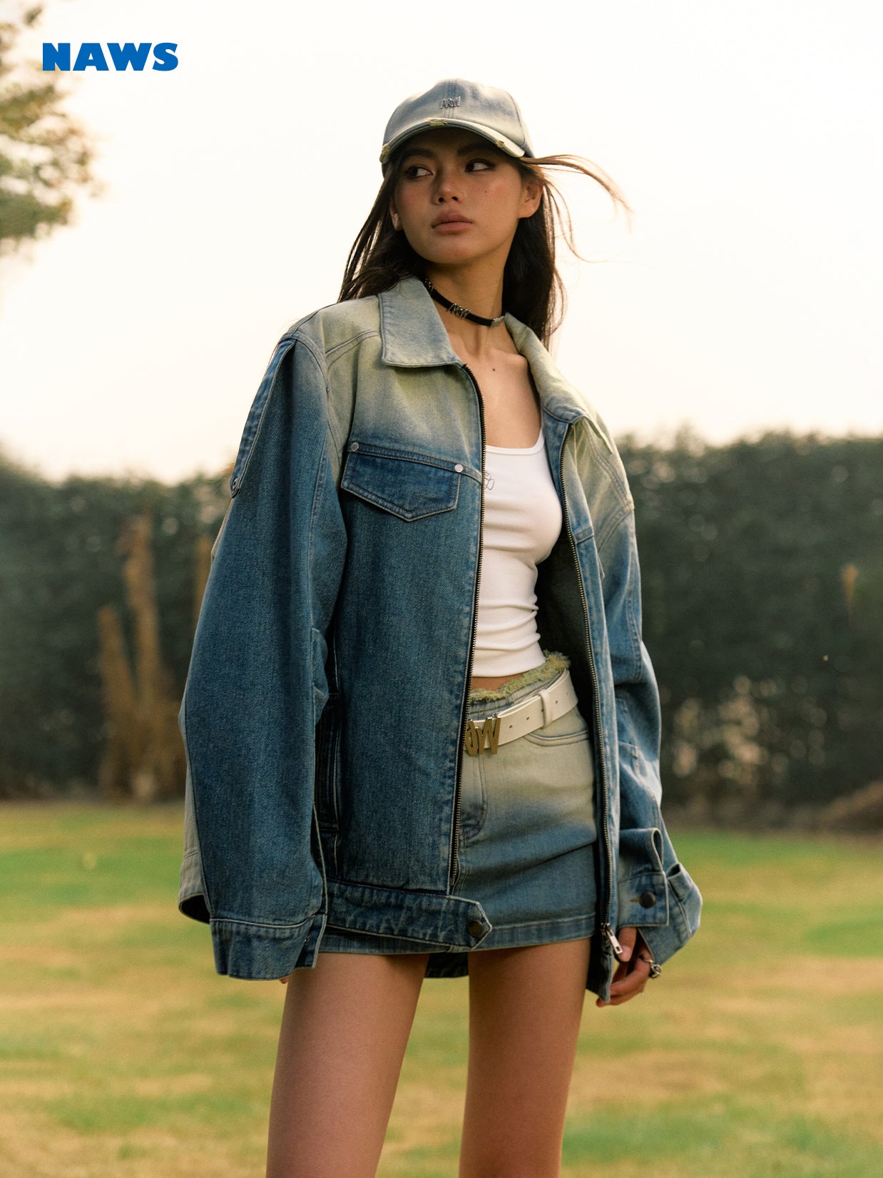 오버 사이즈 워시 드 캐주얼 드롭 어깨에 드레임-재킷