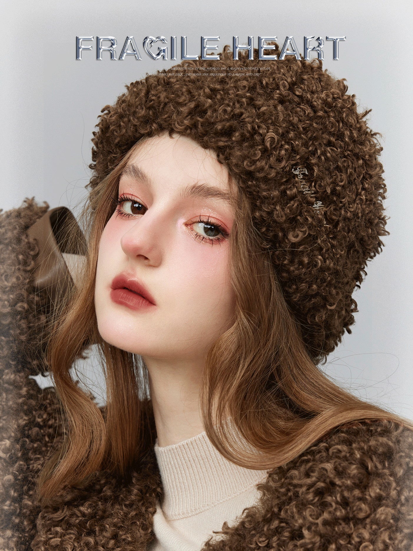 Plain Casal Simple Fluffily Retro Boa-Hat