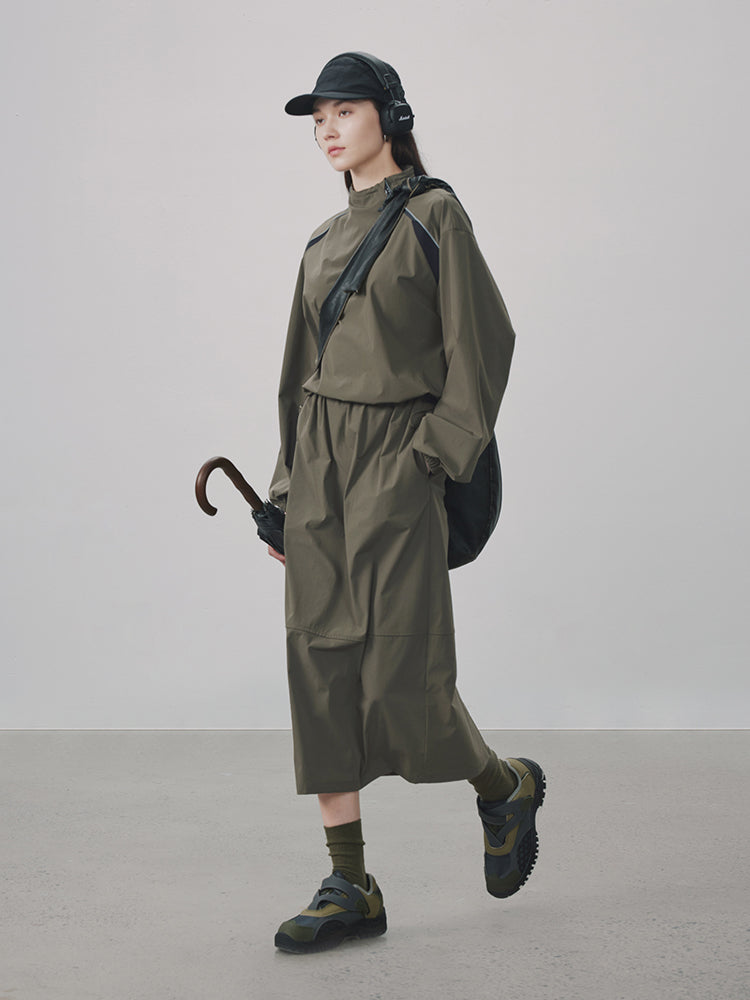 Cordon décontracté long-un-seul-pièce