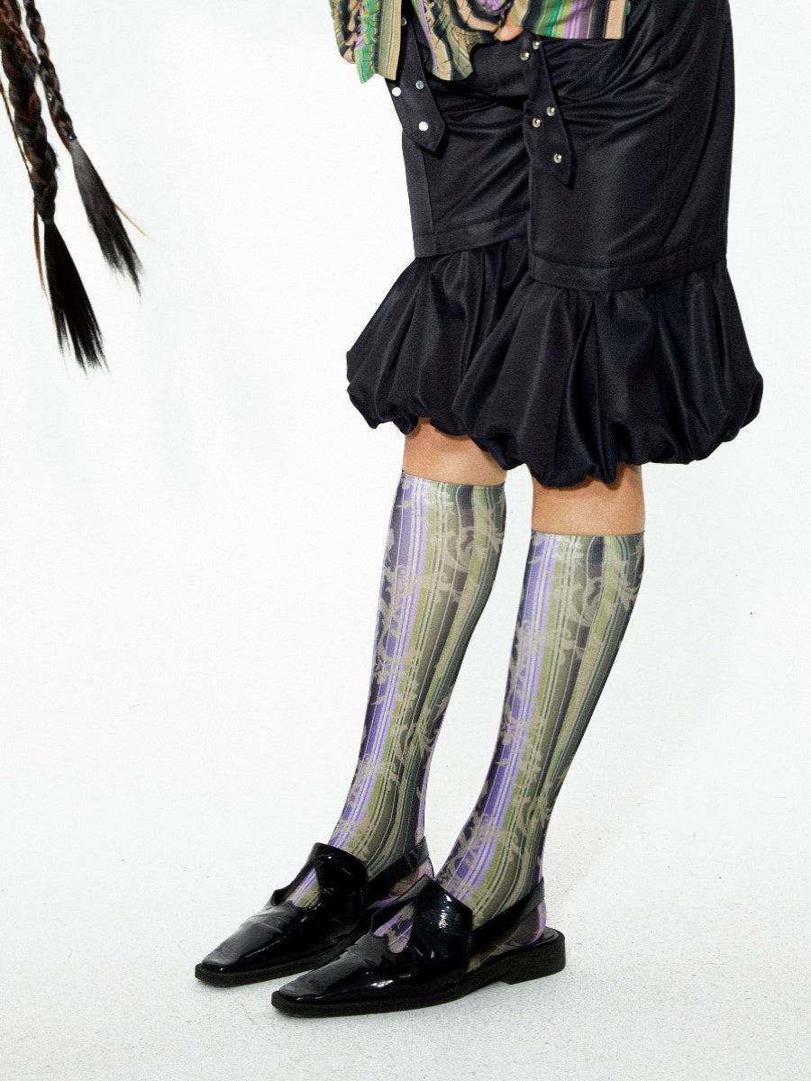 Stripe Colorfer Silhouette Highsocks