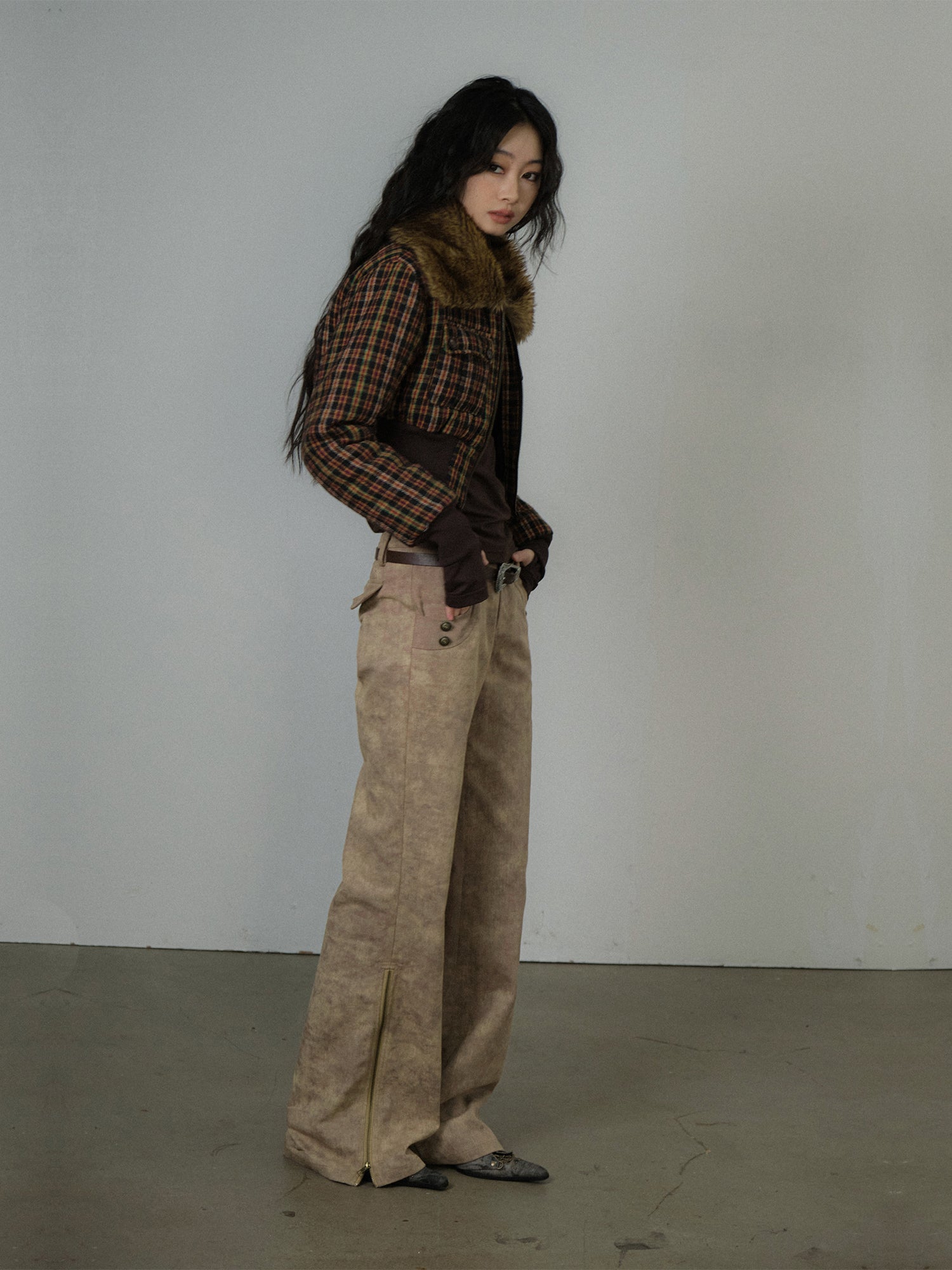 Tie-Dye Zip Casual Cool Wide-Pants