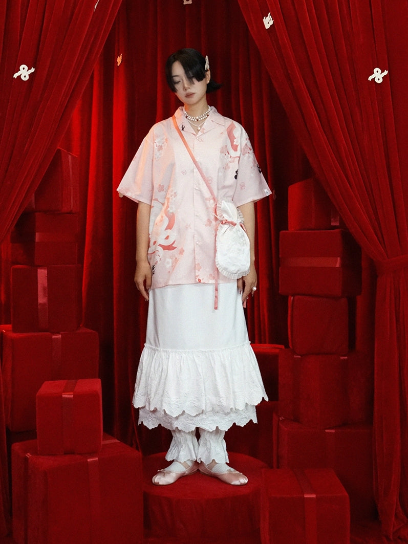 Tiered Lace Mermaid Long-Skirt