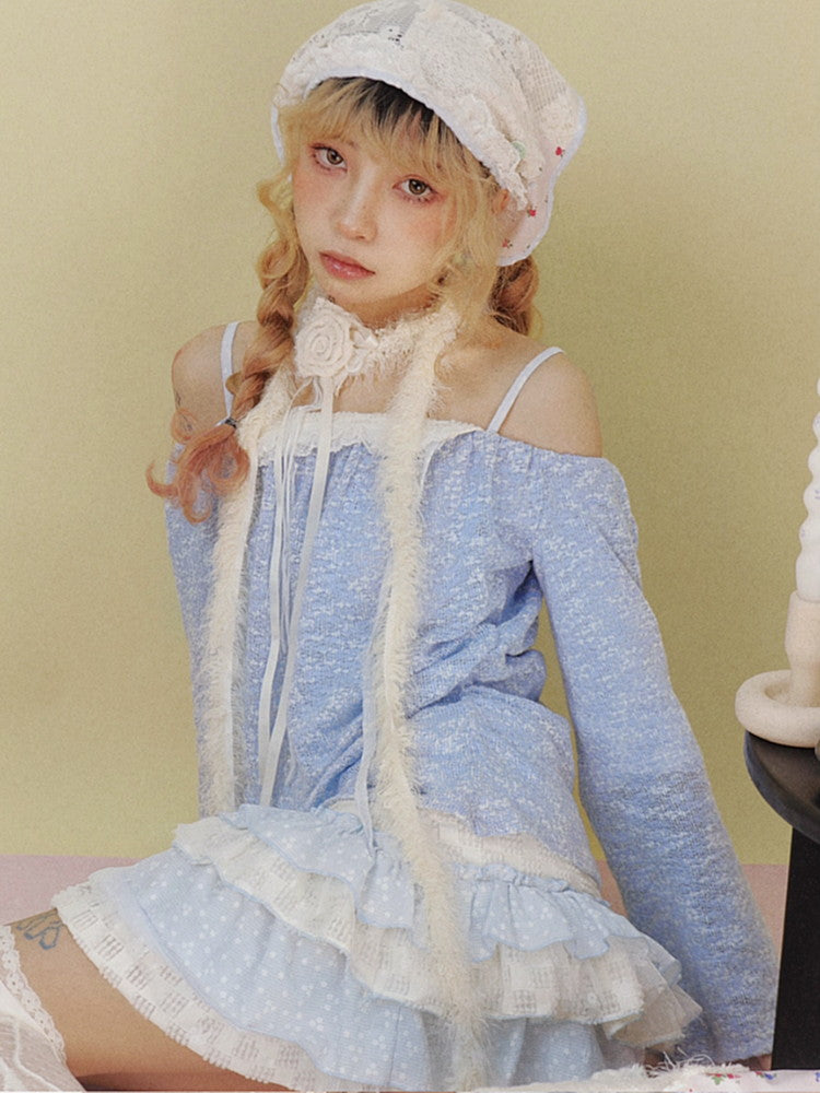 Rose Slim Fure Rose Choker Necklace