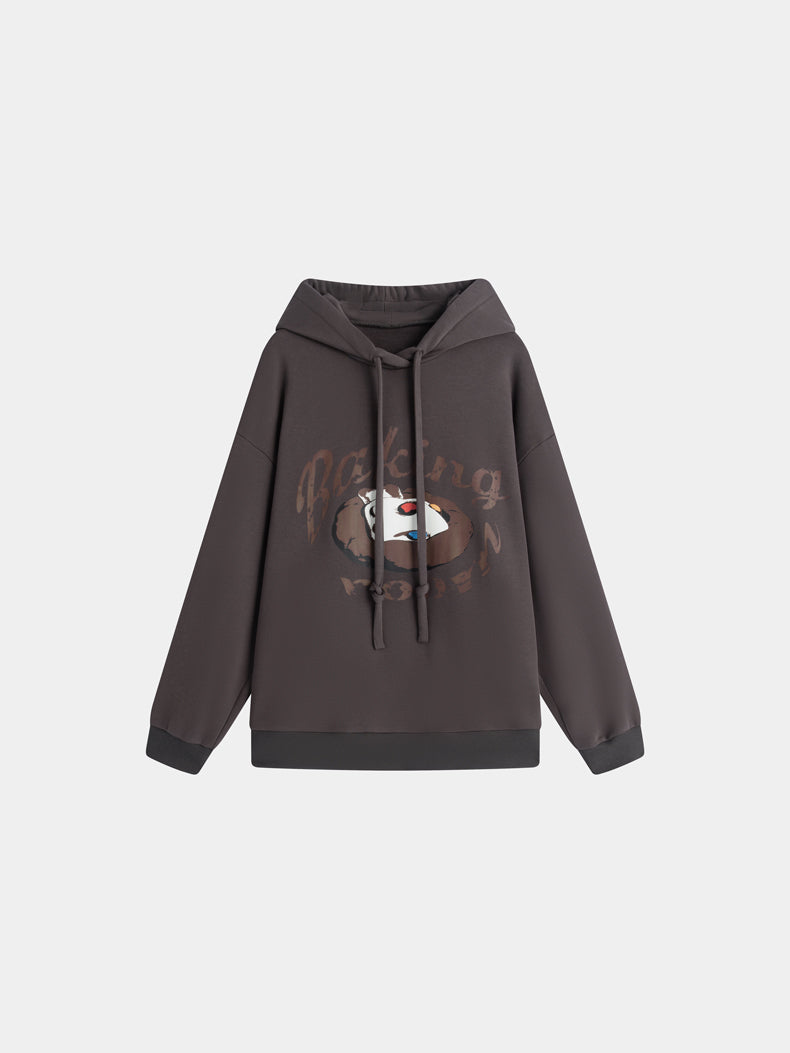 까마귀 캐주얼 대형 땀 파카