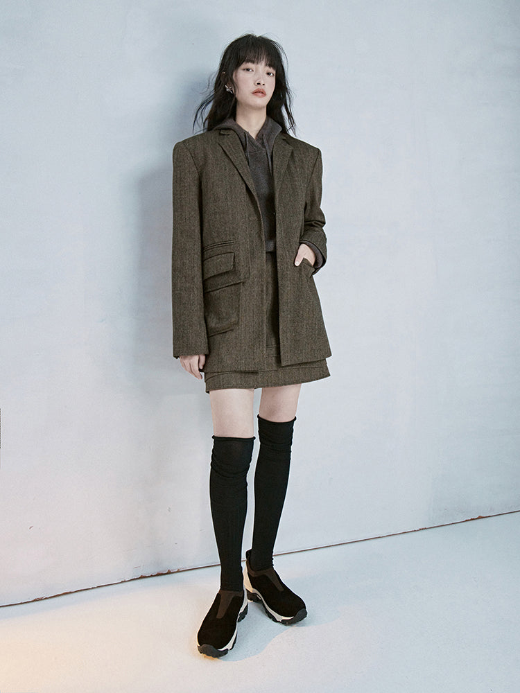 Oversize Natural Simple Retro Jacket