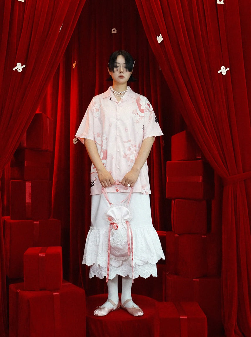 Tiered Lace Mermaid Long-Skirt