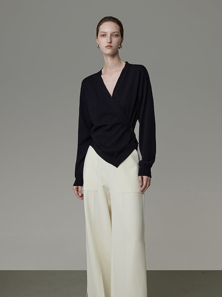 Asymmetrie-Cache-Coeur Chic Lose Strick