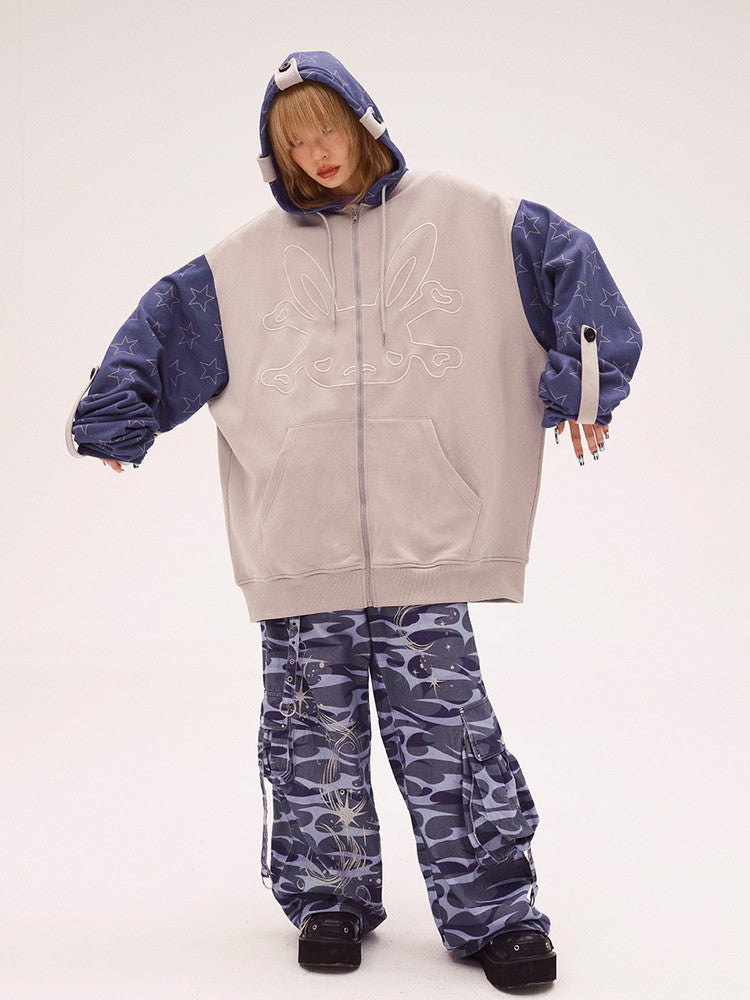 Star Hoodie Casual Fancy Character Parka