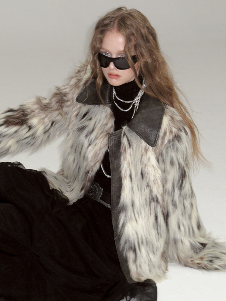 FUE & Leder Luxus High-End Elegante Jacke