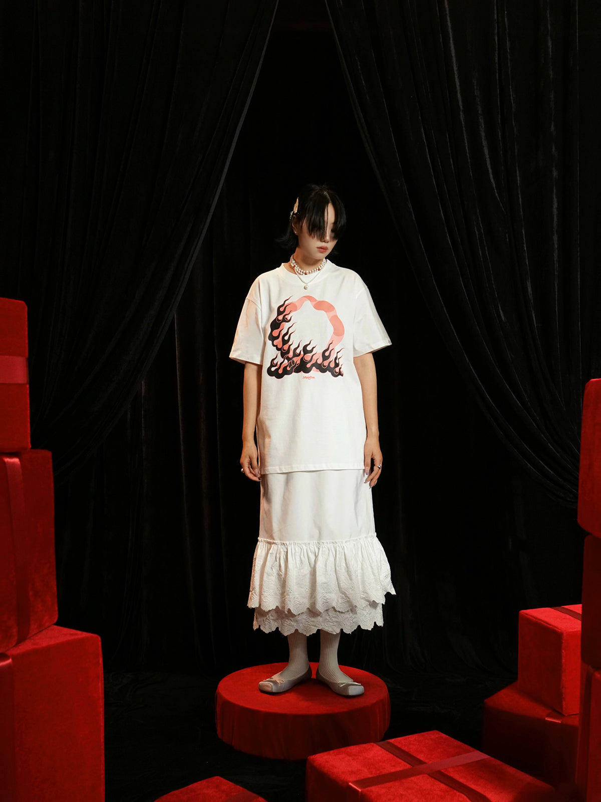 Ovresize Casual Print T-Shirt