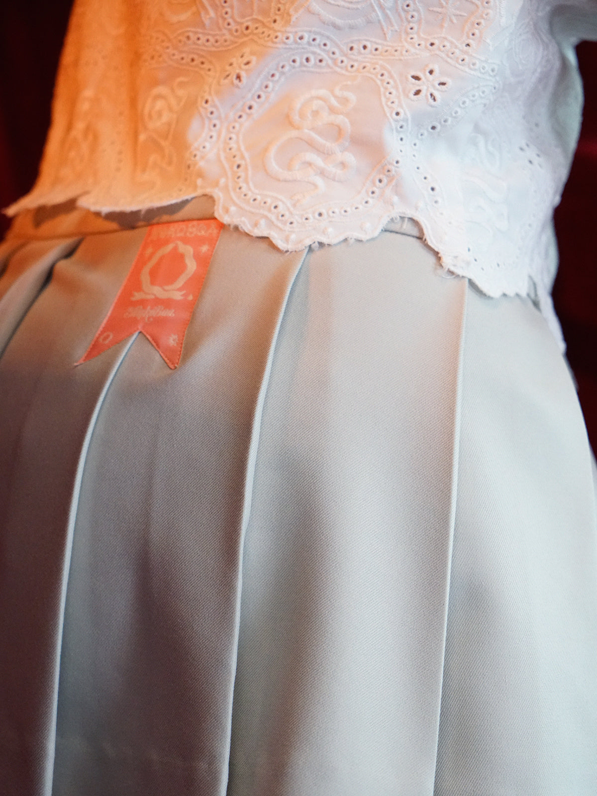 Pleats Scallop Simple Culottes