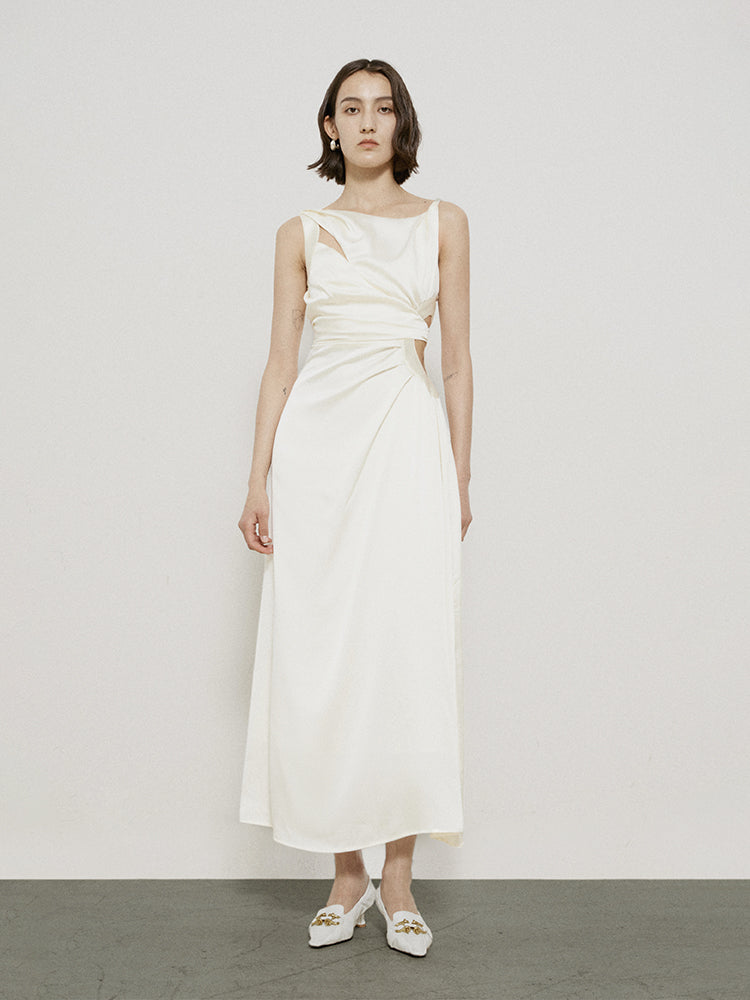 Side-cut Nichi Elegant Chic Long Summer One-piece