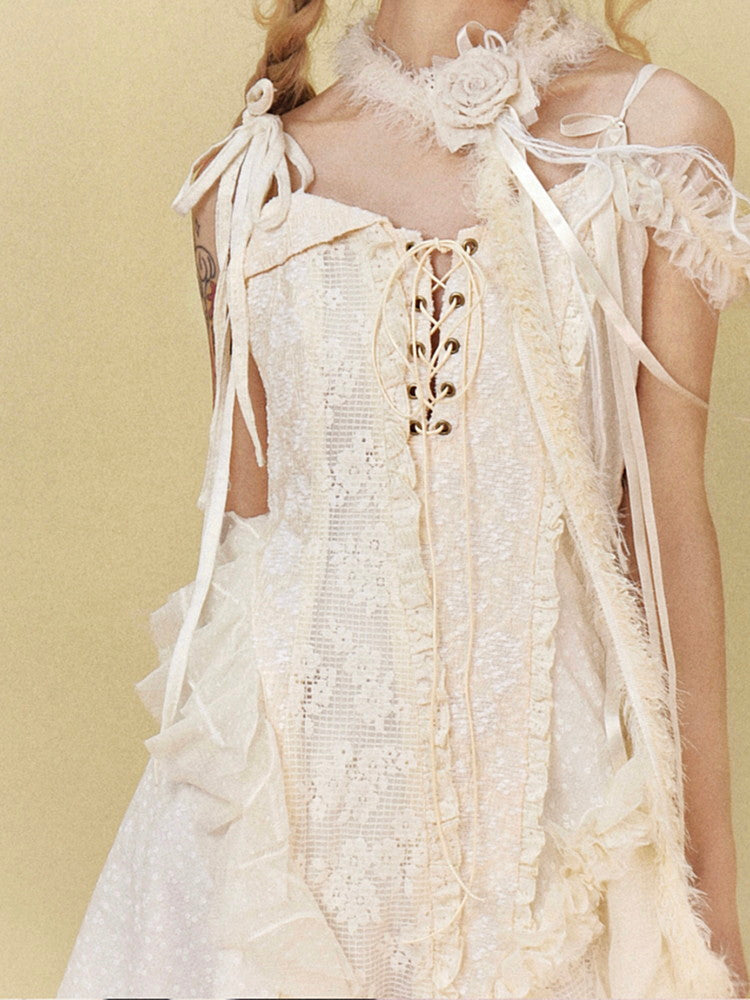 Rose Slim Fure Rose Choker Necklace