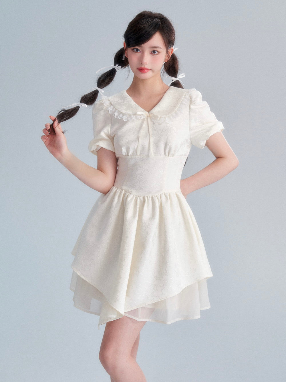 레이스 고급 스티미터 비대칭 달콤한 일체형