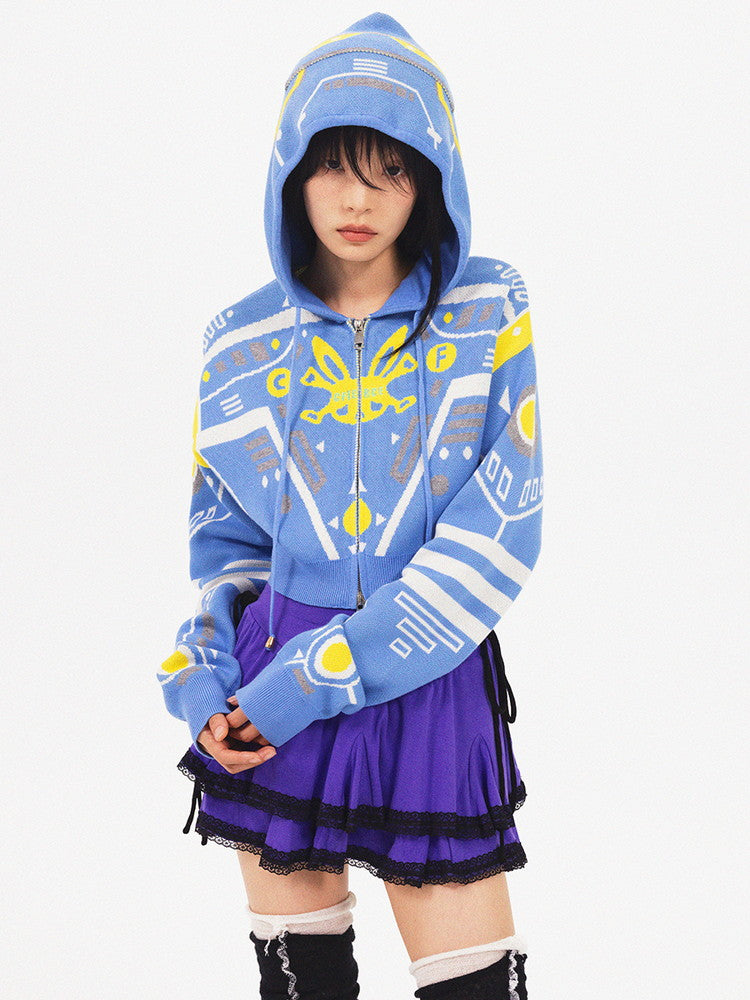 Hoodie Character Pop Universefancy Knit-Parka