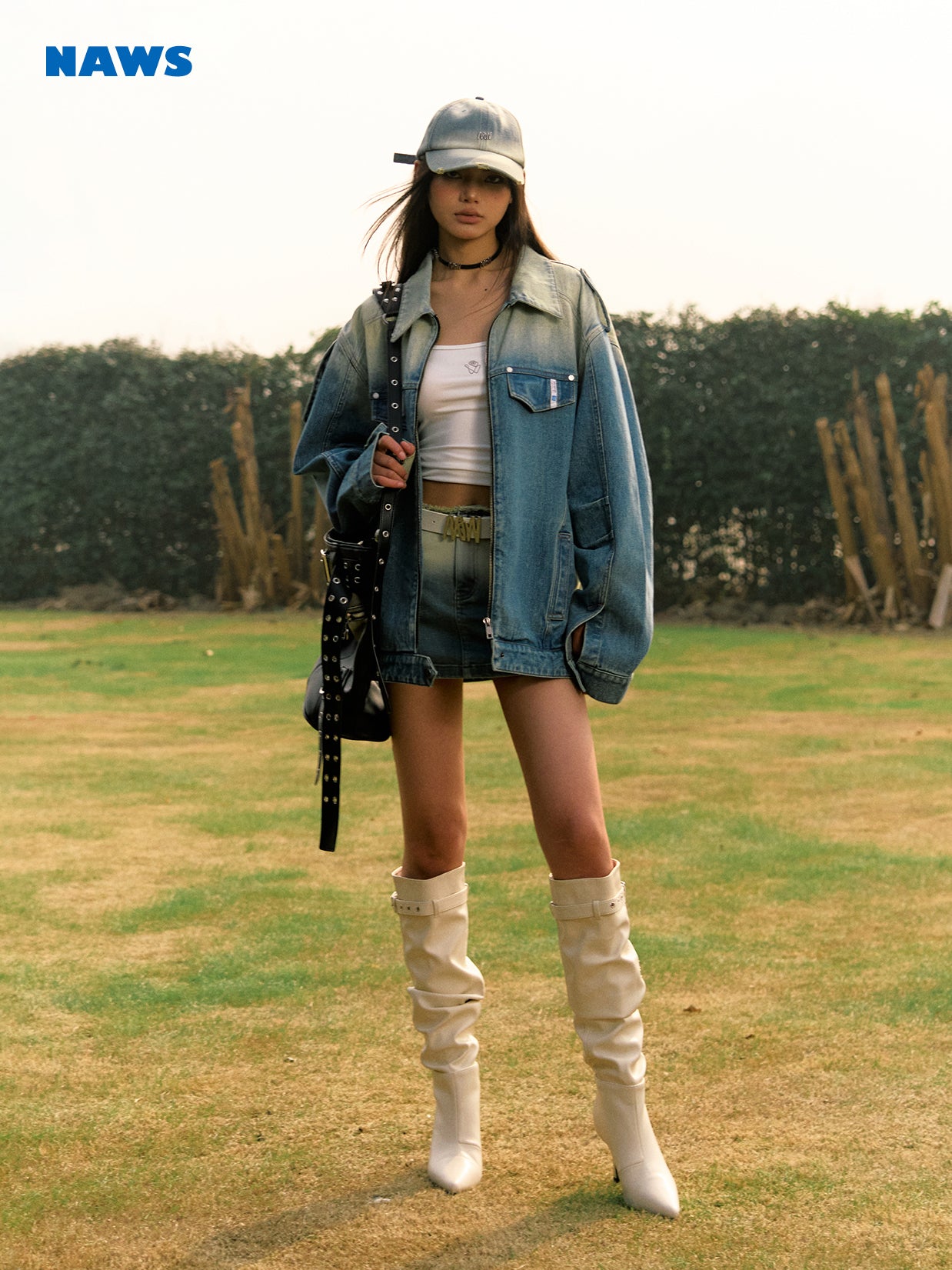 오버 사이즈 워시 드 캐주얼 드롭 어깨에 드레임-재킷