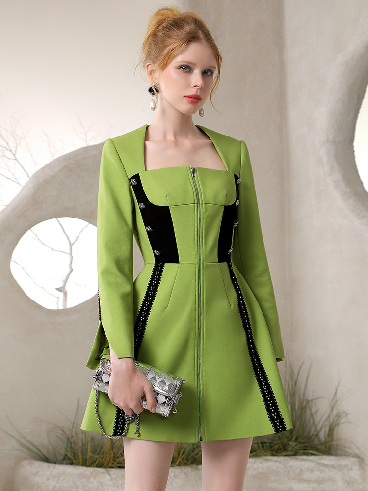 Retro A-Line Zip Nichi One-Piece