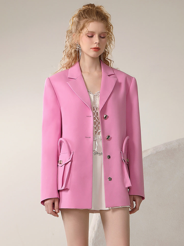 니치 포켓 생생한 Gaudy A-Line Nichi 재킷