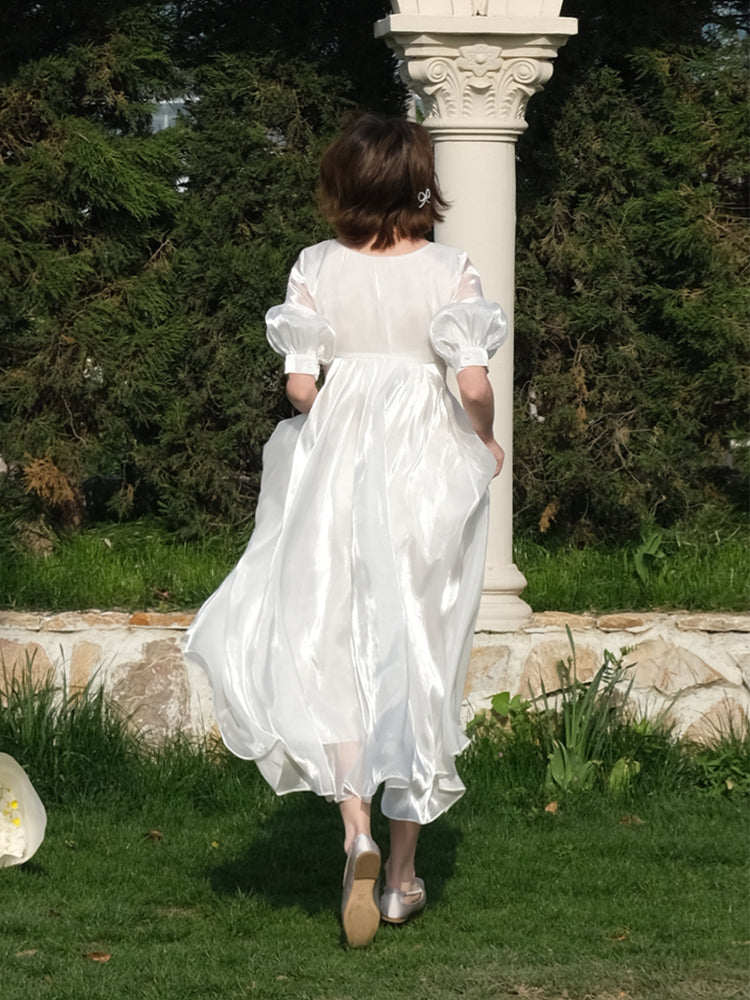 우아한 광택 플레어 프린세스 달콤한 장거리