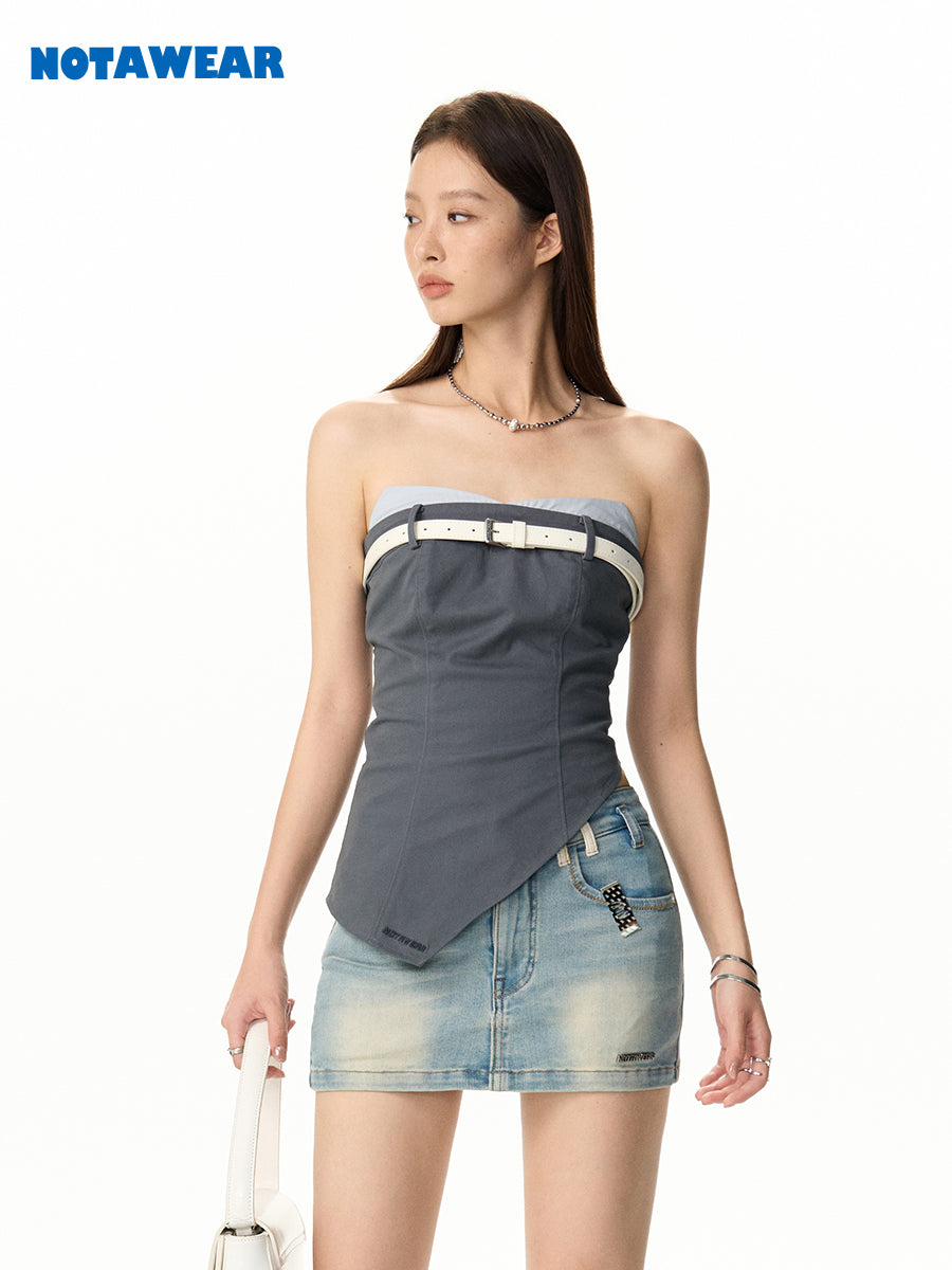 베어 탑 비대칭 니치 탑