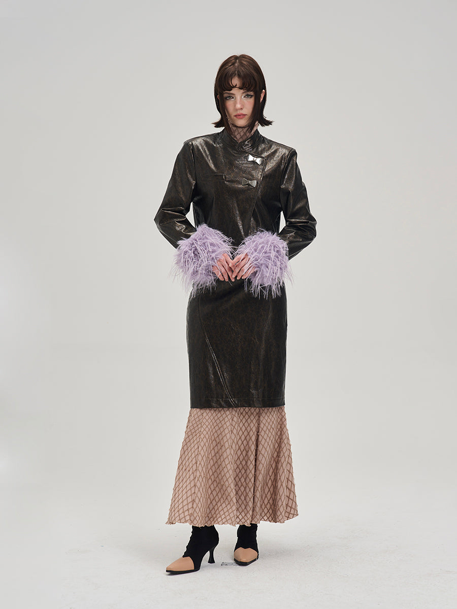 Tassel Leather Nichi Conspicuous Jacket&One-Piece