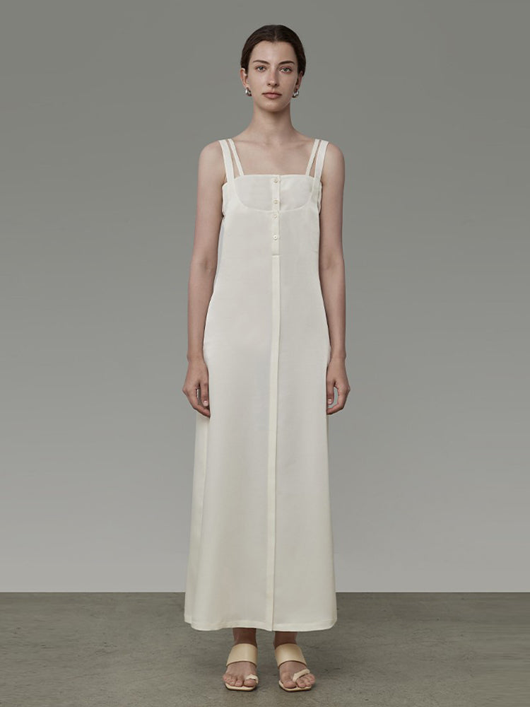 Tight Long Slim-fit Classy Summer ONE-PIECE