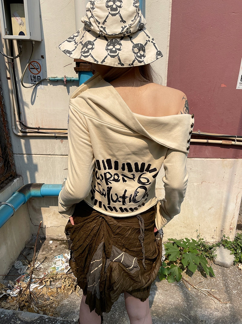 어깨 버튼 시원한 페인트 탑을 배열하십시오