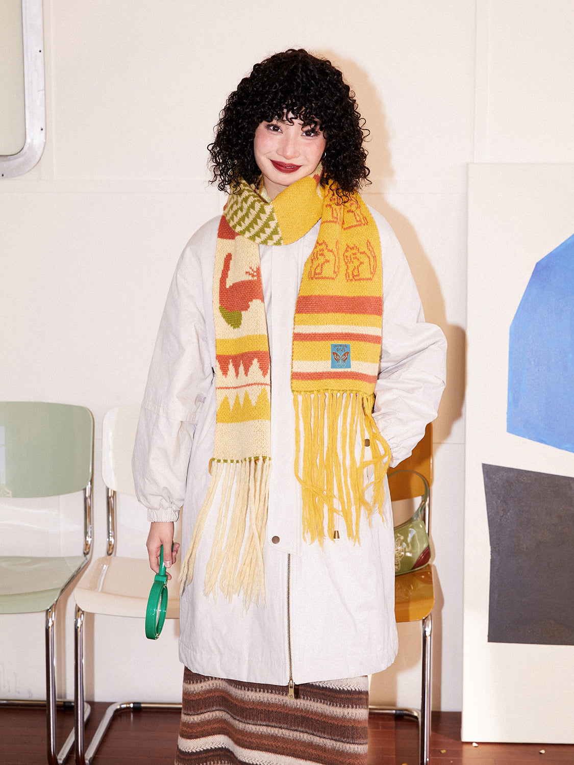 Cotton Draw String Casual Sinkey Long Coat