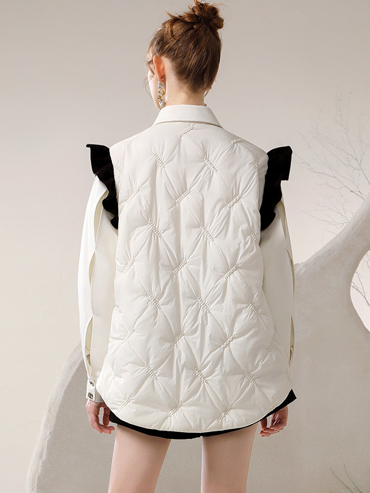 Ribbon Frill Ruffle Girly Oversize Blouse