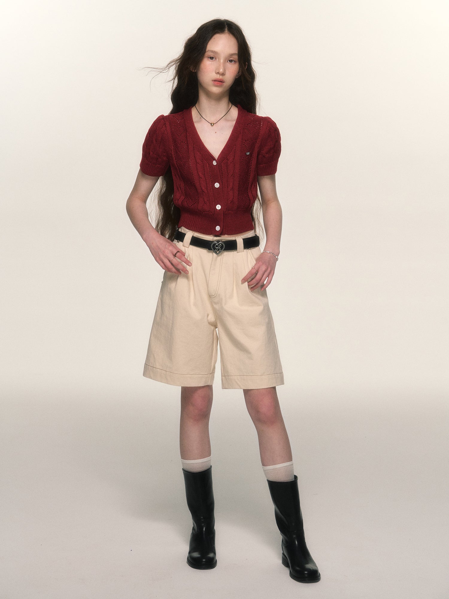 Denim Wide Casual Half-Pants