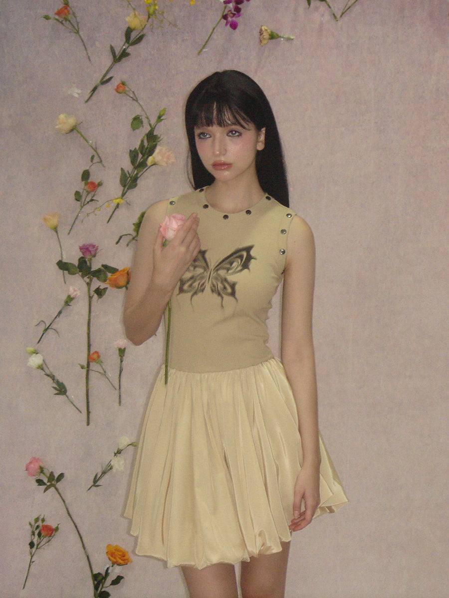 Studs Tight Flare Mini-One-Piece