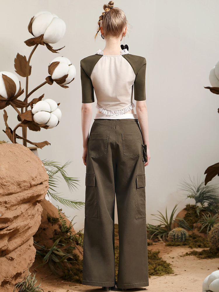 Straight Casual Wide Pants
