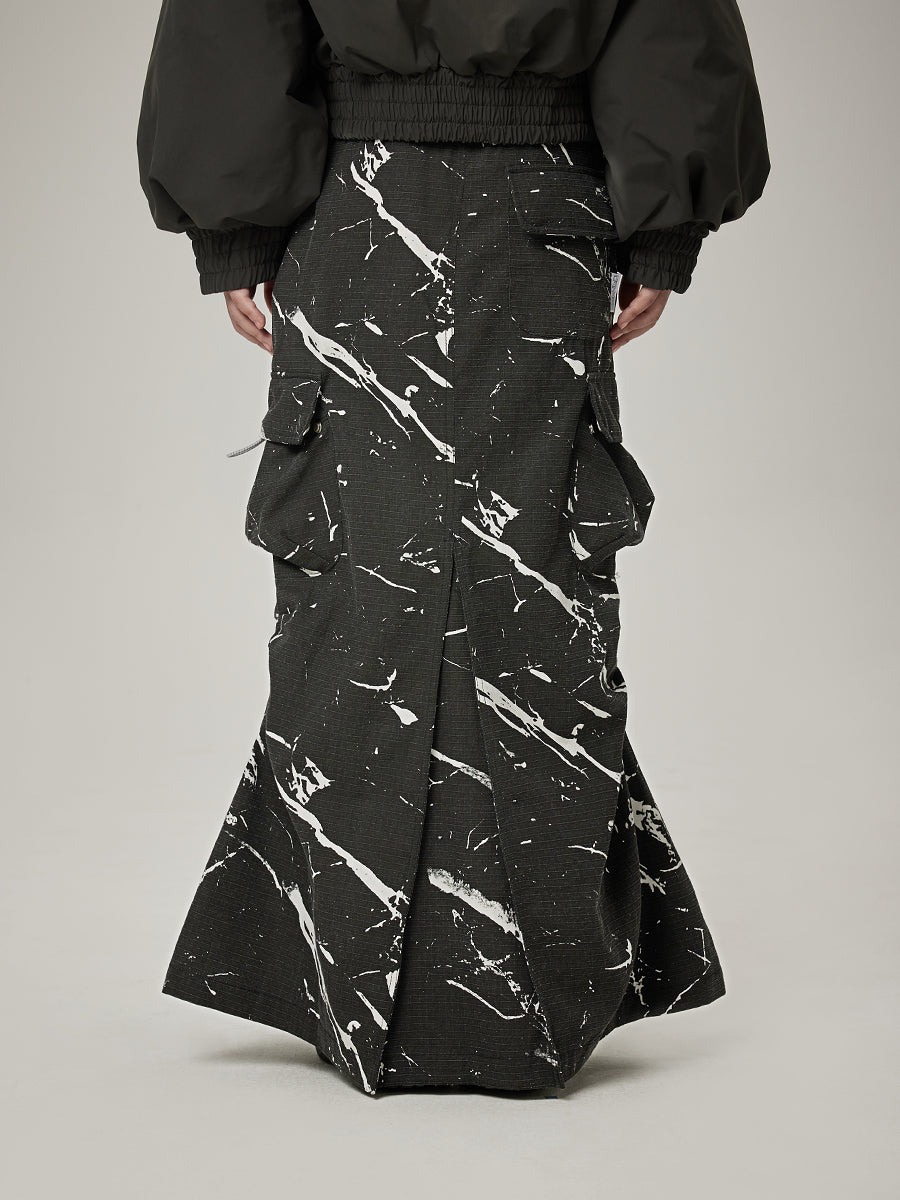 Rassembler la jupe longue décontractée