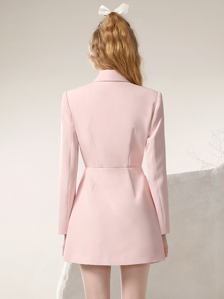 Colorful-Flower Nichi Luxury Elegant Flare Nichi Wrap One-Piece