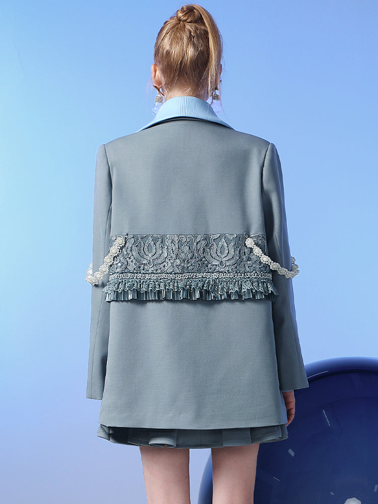 Nichi Lace Oversize Dosting Mix Jacekt