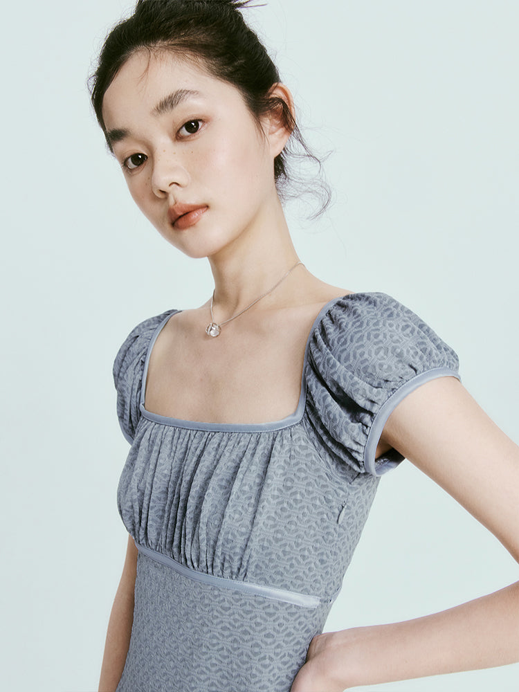 Retro dichtes Flare-ein-Stück