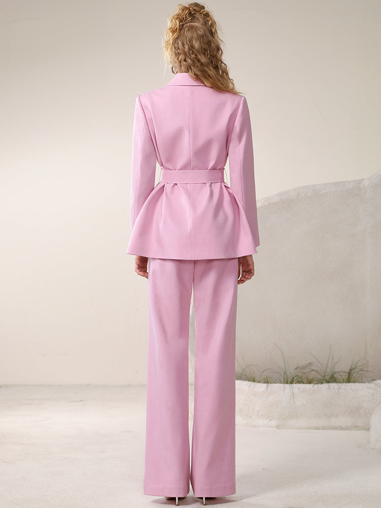 Metal Bijou High-End Set-Up Suit Loose Classy Jacaket&Pants