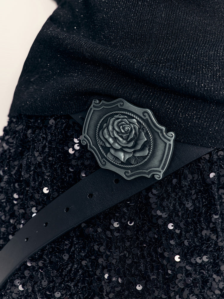 Rose Metal Vintage einfacher Gürtel