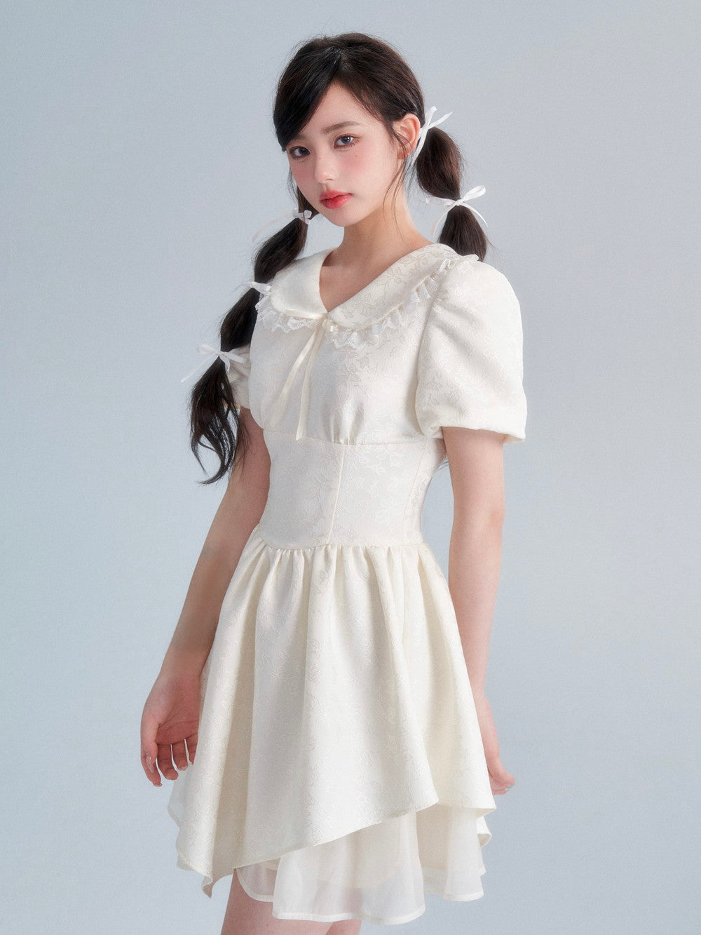 레이스 고급 스티미터 비대칭 달콤한 일체형