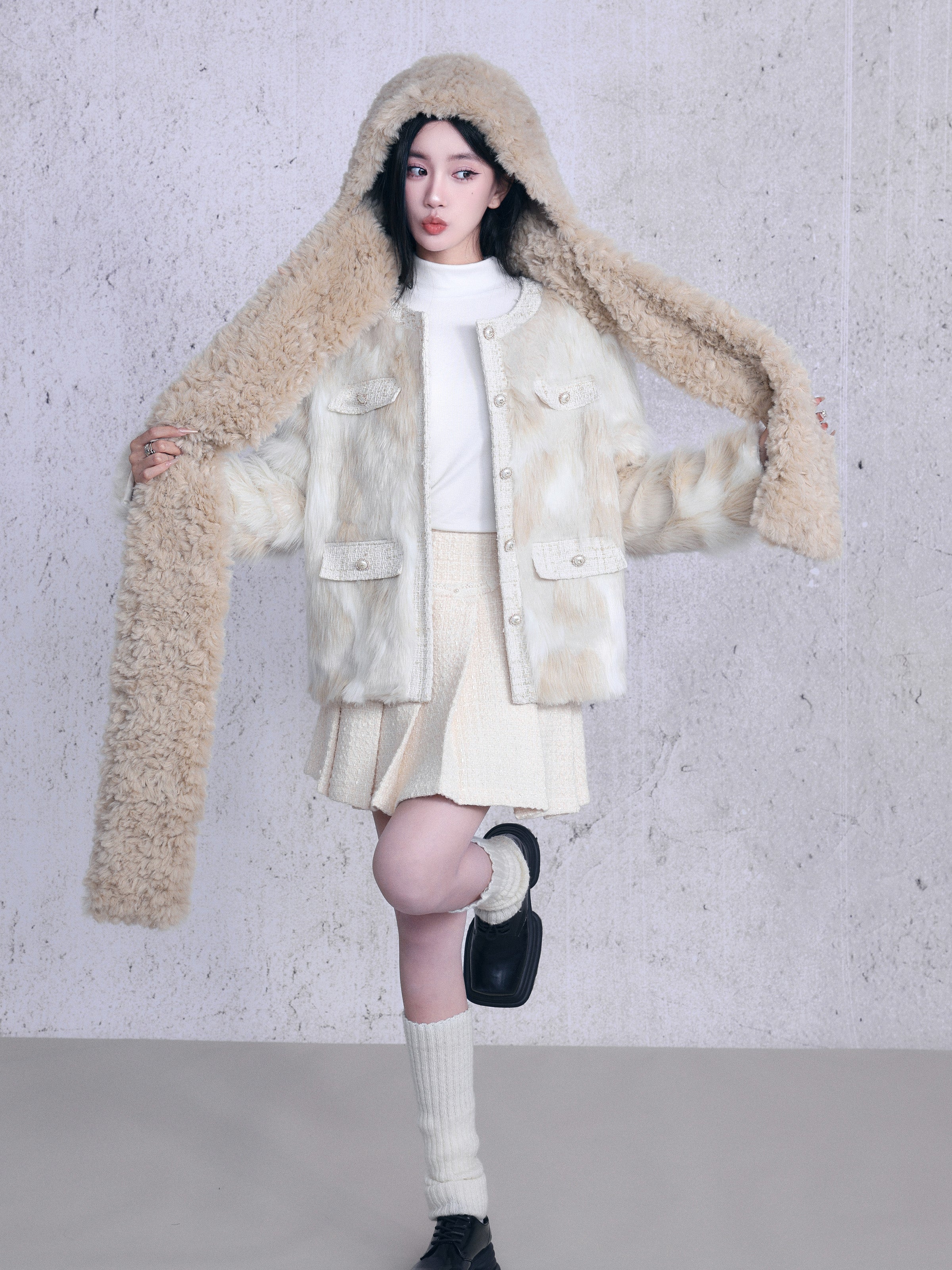 Fluffily Long Wool Muffler