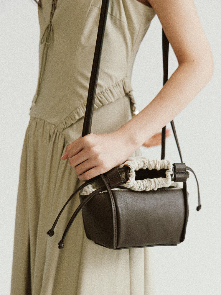 Geldbörse-Leder kompaktes Schulterbag