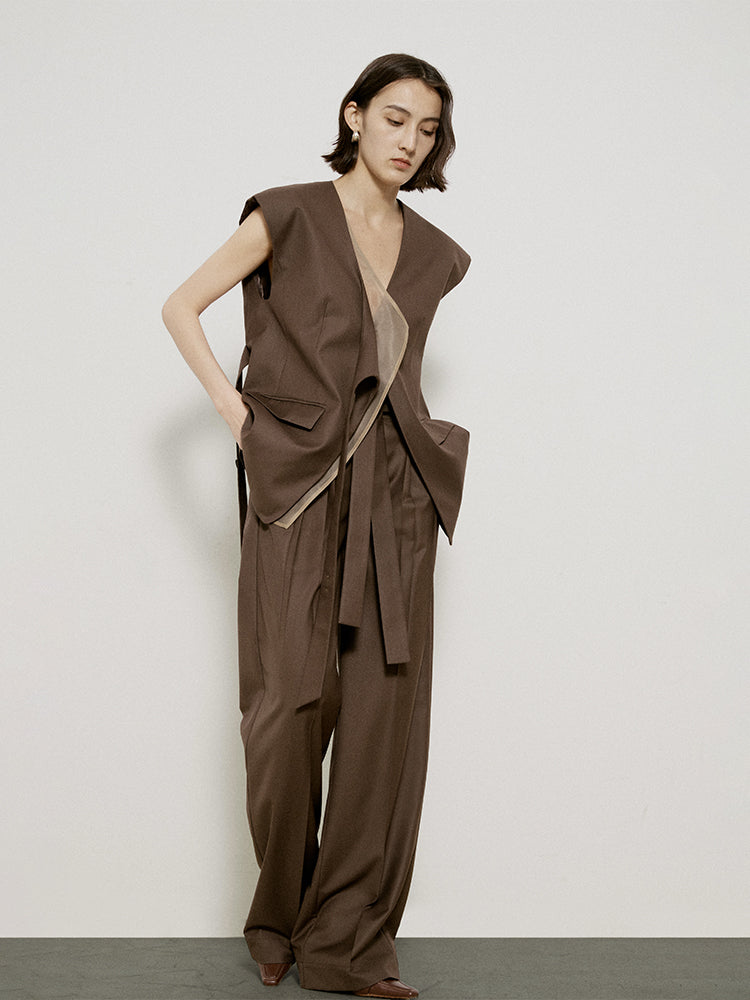 Sleevels CHIC OVERSIZE CIFFON LAYERED GILET