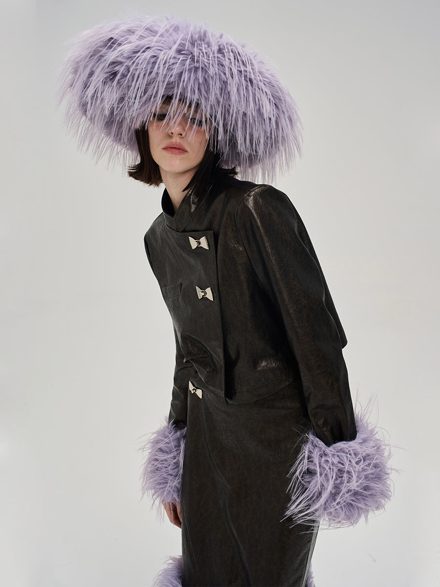 Tassel Leather Nichi Conspicuous Jacket&One-Piece