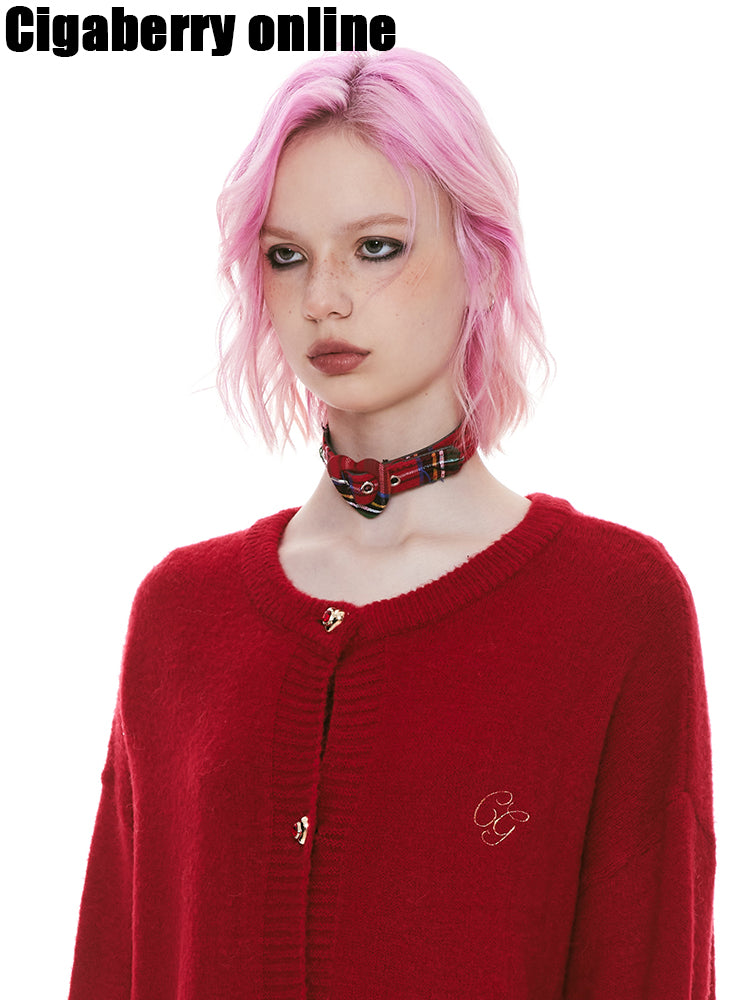 Checked Girly Punk Vintage Choker