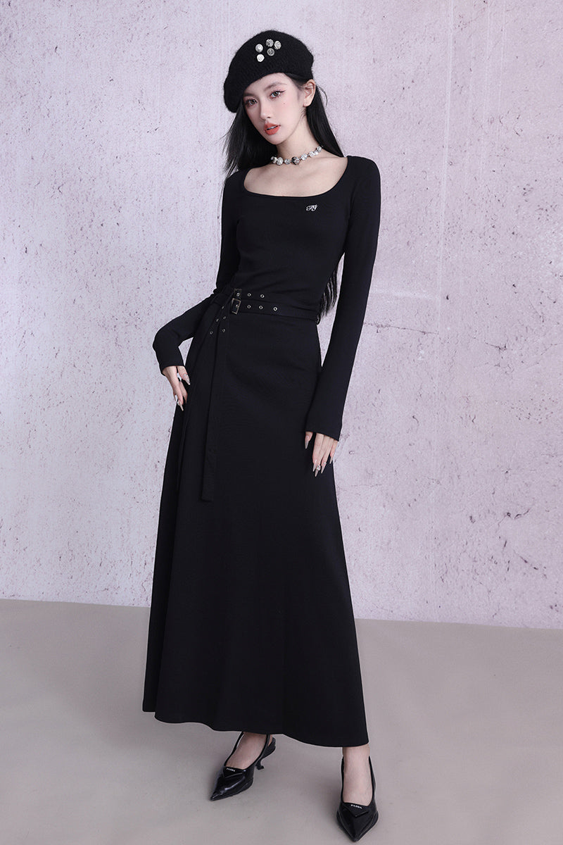 Longue courroie stretch tricot unique