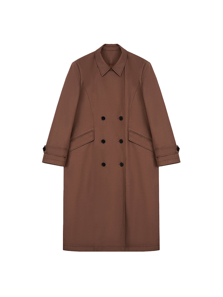 Chic Classy Simple Slim Long-Coat