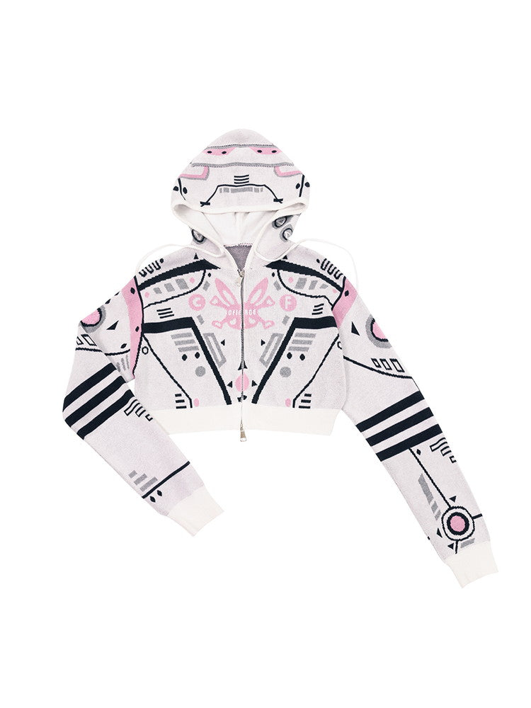 Hoodie Character Pop Universefancy Knit-Parka