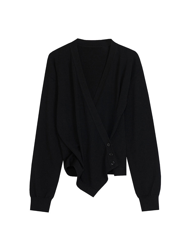Asymmetrie-Cache-Coeur Chic Lose Strick