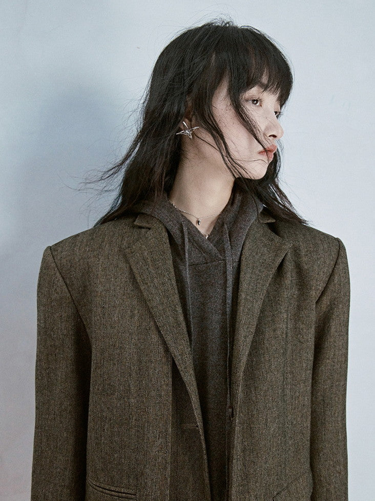 Oversize Natural Simple Retro Jacket